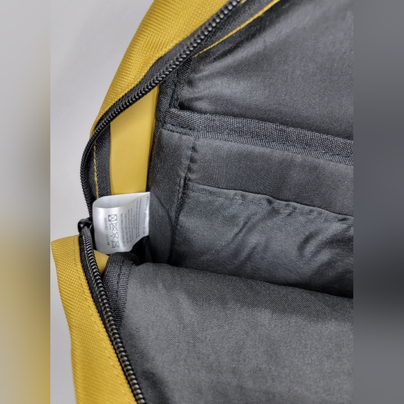 Russel Athletic Yellow Backpack Bag Laptop Sleev 15" School Student College Kids - Picture 9 of 15